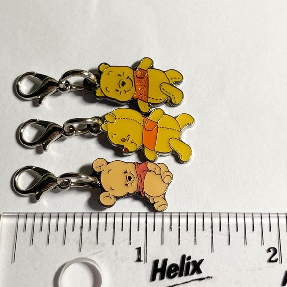 Vintage Disney Winnie The Pooh Tigger Clip On Lot of 6 Charms Purse Zipper Pull - Picture 11 of 11